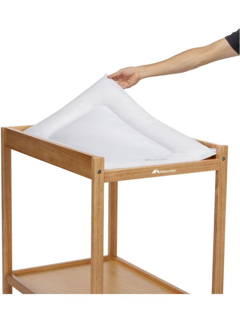 Table à langer bébé en bois Daisy Blanc Marron Blanc - Kiabi