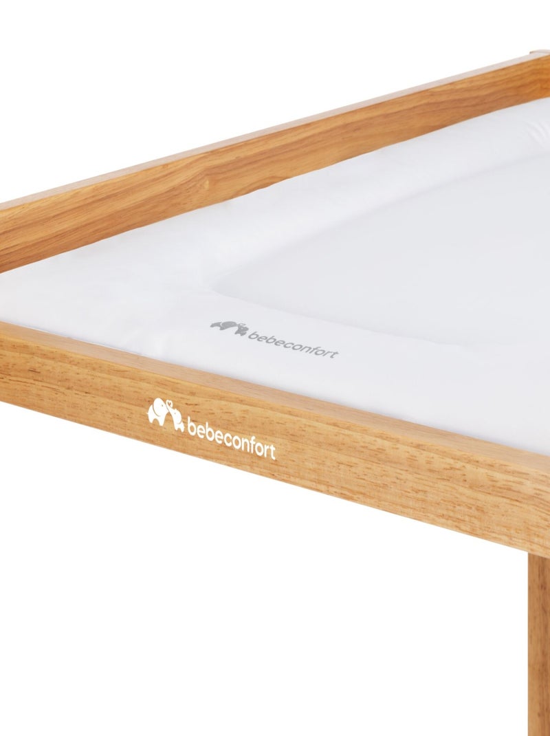 Table à langer bébé en bois Daisy Blanc Marron Blanc - Kiabi