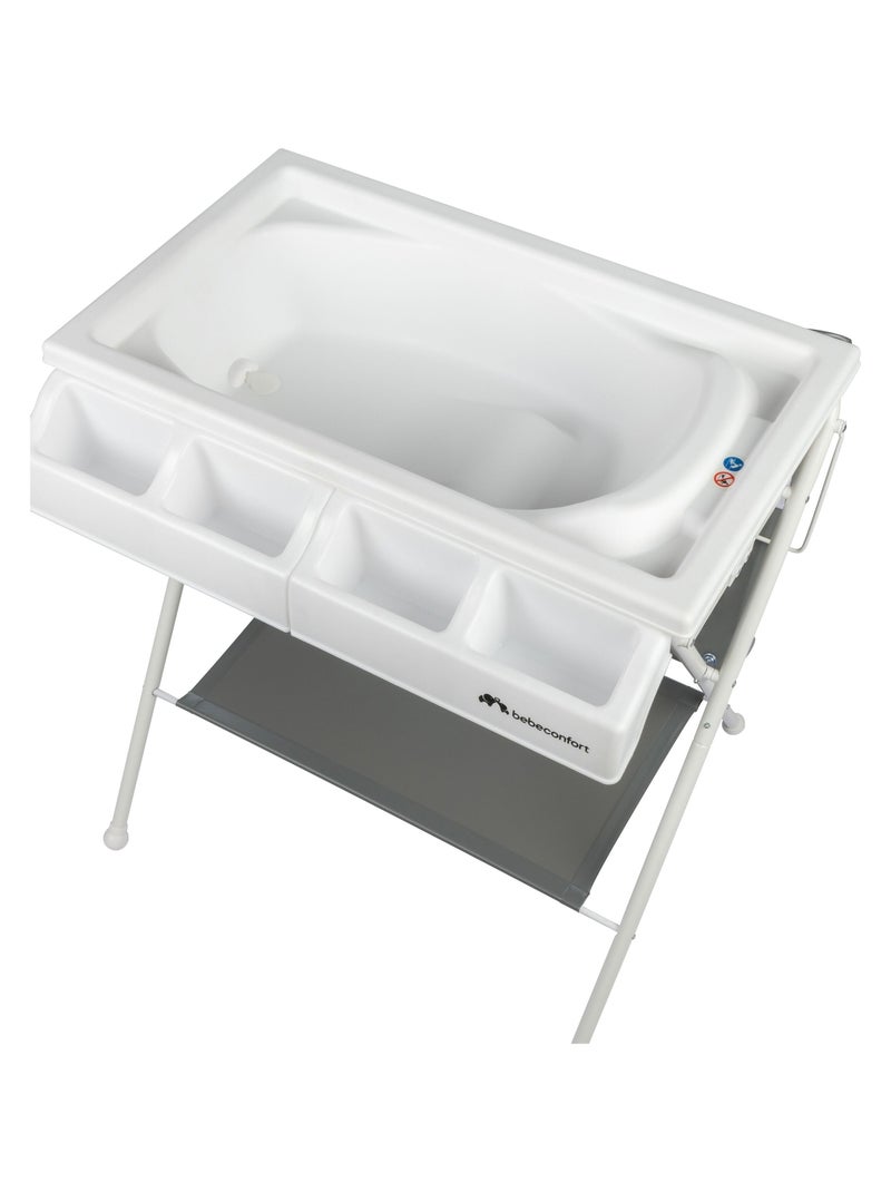 Table à langer et baignoire bébé 2 en 1 Bellis Gris - Kiabi