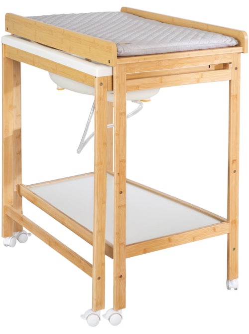 Table à langer extensible avec baignoire + Matelas à langer 'roba Style' - Bicolore - Kiabi
