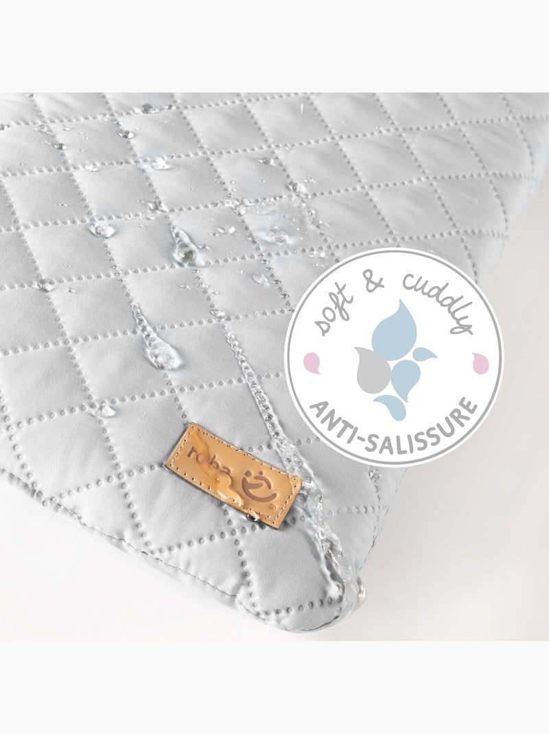 Table à langer murale rabattable + matelas déperlant 'Roba style' Blanc - Kiabi