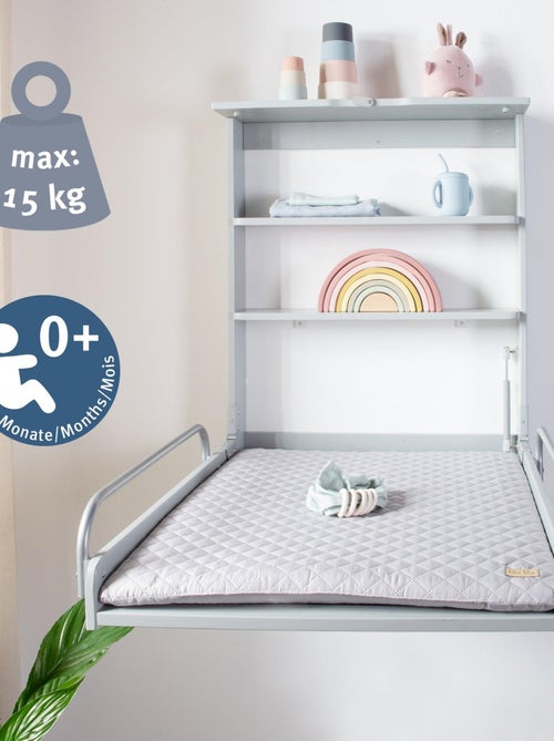 Table à langer murale rabattable + matelas déperlant 'Roba style' - Kiabi Table à langer murale rabattable + matelas déperlant 'Roba style' - Kiabi