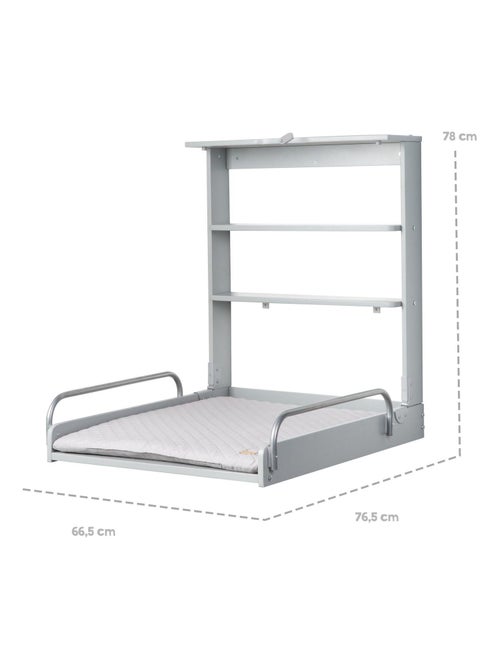 Table à langer murale rabattable + matelas déperlant 'Roba style' - Kiabi Table à langer murale rabattable + matelas déperlant 'Roba style' - Kiabi