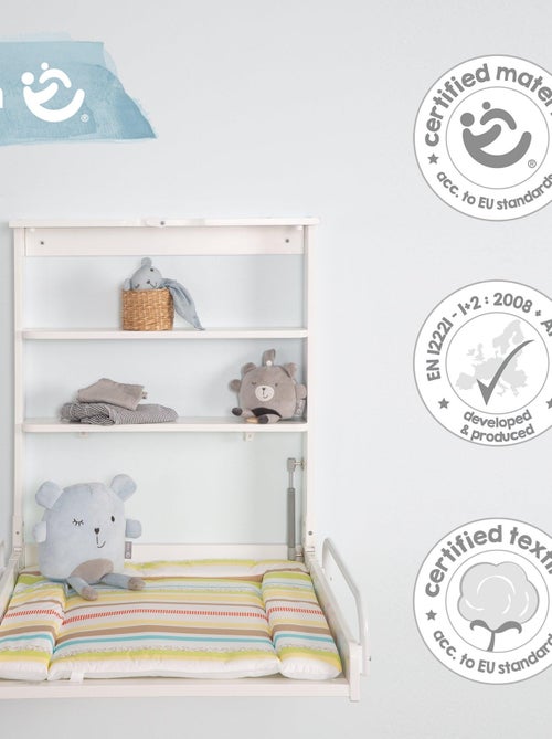 Table à langer murale rabattable + Matelas 'Dschungelbaby' - ROBA - Kiabi Table à langer murale rabattable + Matelas 'Dschungelbaby' - ROBA - Kiabi