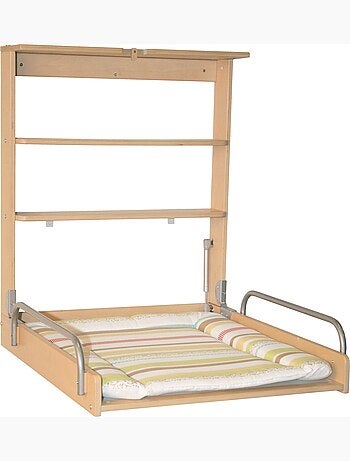 Table à langer murale rabattable + Matelas 'Dschungelbaby' - ROBA