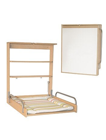Table à langer murale rabattable + Matelas 'Dschungelbaby' - ROBA