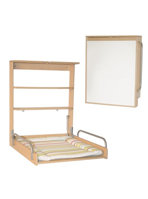 Table à langer murale rabattable + Matelas 'Dschungelbaby' - ROBA - Kiabi Table à langer murale rabattable + Matelas 'Dschungelbaby' - ROBA - Kiabi
