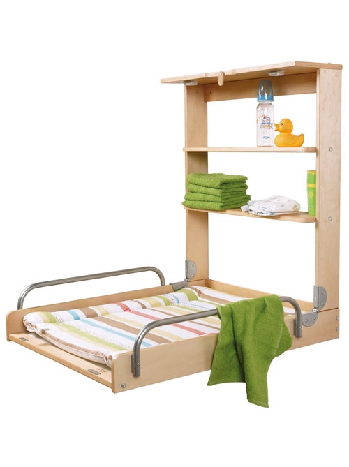 Table à langer murale rabattable + Matelas 'Dschungelbaby' - ROBA - Kiabi Table à langer murale rabattable + Matelas 'Dschungelbaby' - ROBA - Kiabi