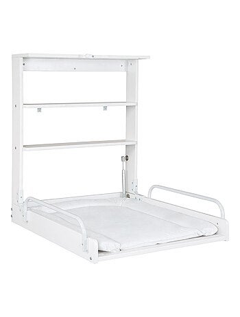 Table à langer murale rabattable + matelas imperméable 'Roba'