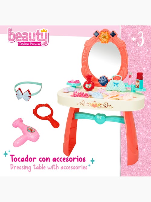 Table à langer pour enfants avec accessoires, son et lumière beauty fashion princess - Kiabi Table à langer pour enfants avec accessoires, son et lumière beauty fashion princess - Kiabi