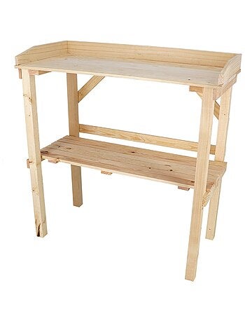 Table à rempoter en bois naturel