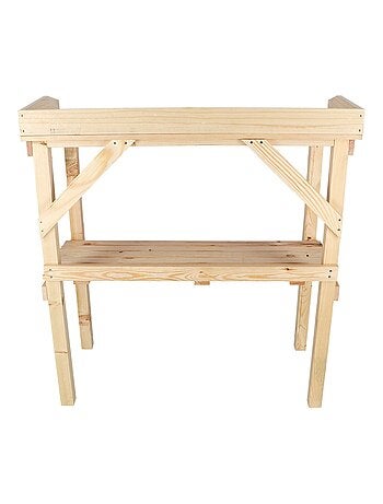 Table à rempoter en bois naturel