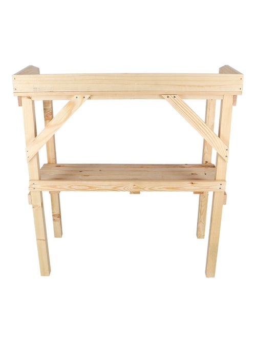 Table à rempoter en bois naturel - Kiabi