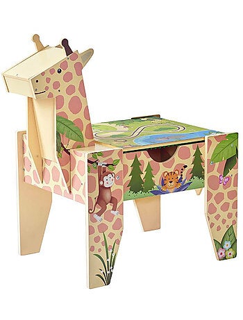 Table activités bois 2-en-1, 71cm, Multicolore,