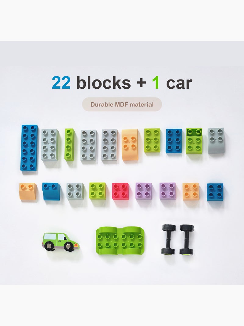 Table activités bois 2-en-1, 71cm, Multicolore, Multicolore - Kiabi