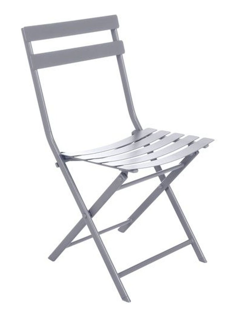 Table avec chaises pliables Greensboro Gris - Kiabi