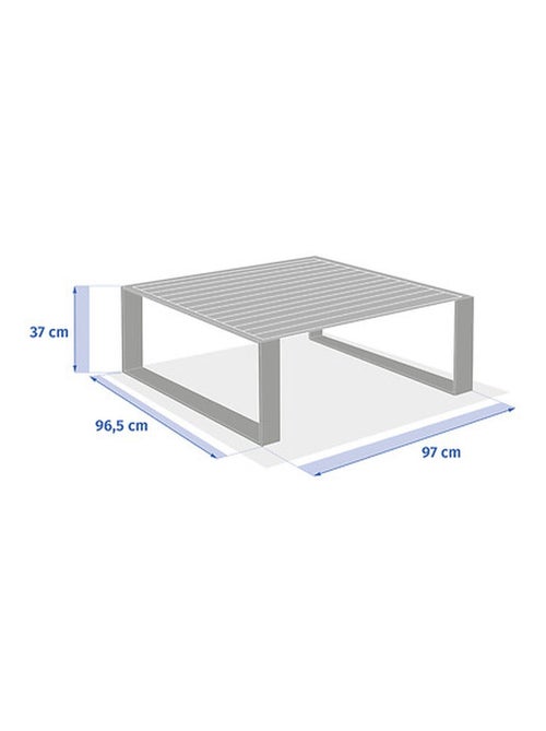 Table basse de jardin carrée ALLURE - Kiabi Table basse de jardin carrée ALLURE - Kiabi