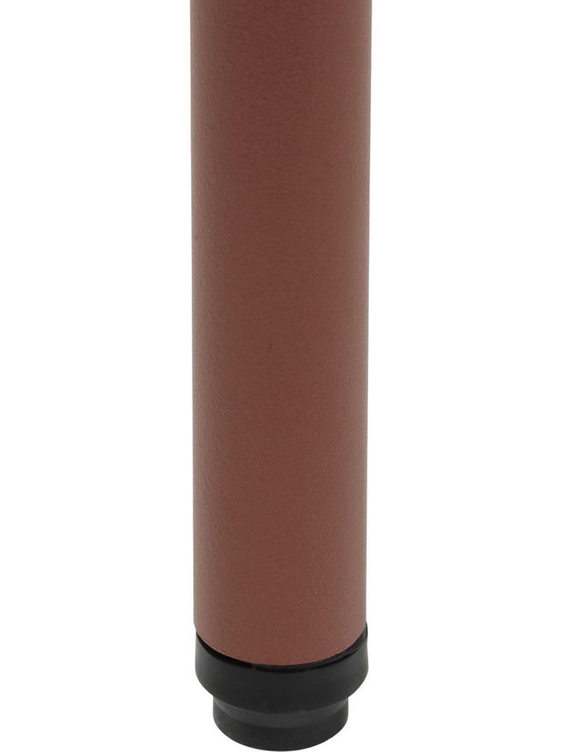 Table basse de jardin carrée en acier pieds ajustables PHUKET Marron - Kiabi