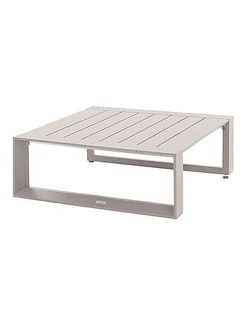 Table basse de jardin carrée en aluminium ALLURE