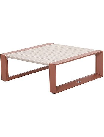Table basse de jardin carrée en aluminium ALLURE