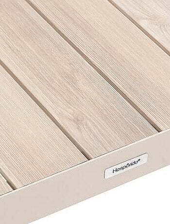 Table basse de jardin en aluminium effet bois EVASION