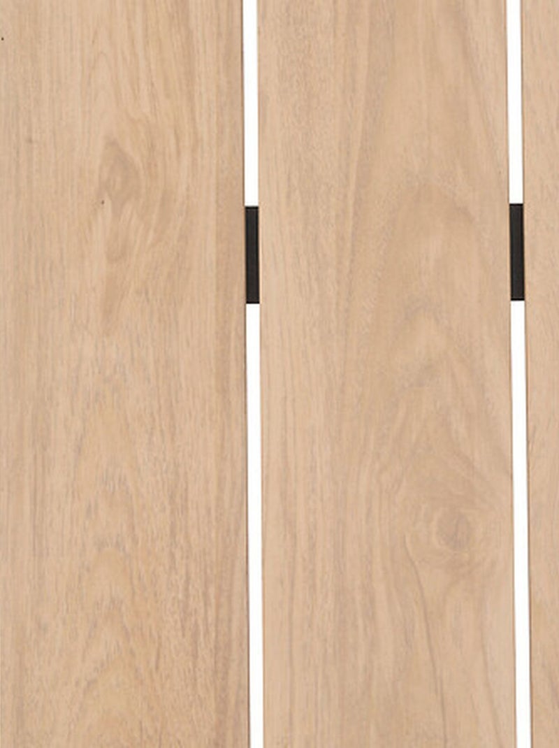 Table basse de jardin en aluminium effet bois EVASION Gris foncé - Kiabi