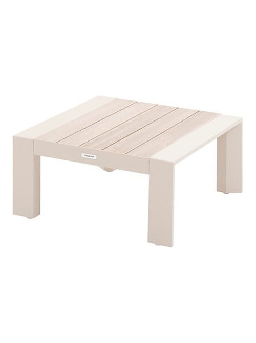 Table basse de jardin petit modèle en aluminium effet bois EVASION - Kiabi