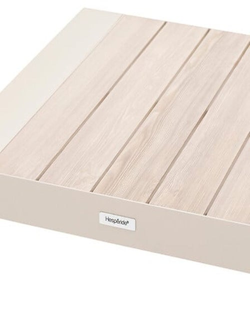 Table basse de jardin petit modèle en aluminium effet bois EVASION - Kiabi