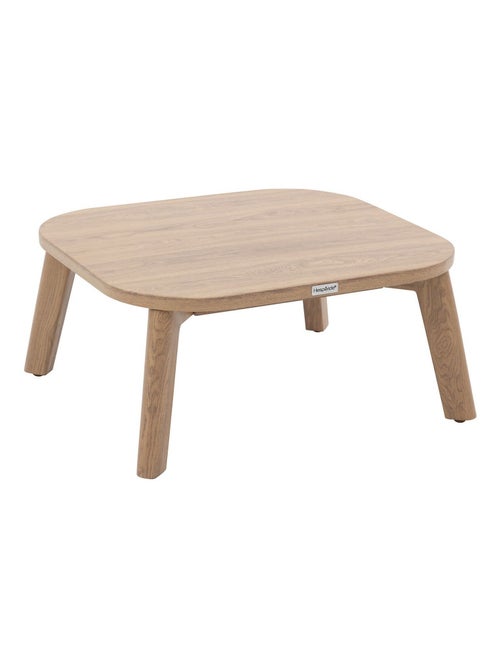 Table basse de jardin rectangulaire en aluminium effet bois MANISSA - Kiabi