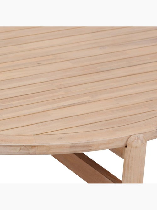 Table basse de jardin ronde en bois d'acacia deona - Kiabi Table basse de jardin ronde en bois d'acacia deona - Kiabi