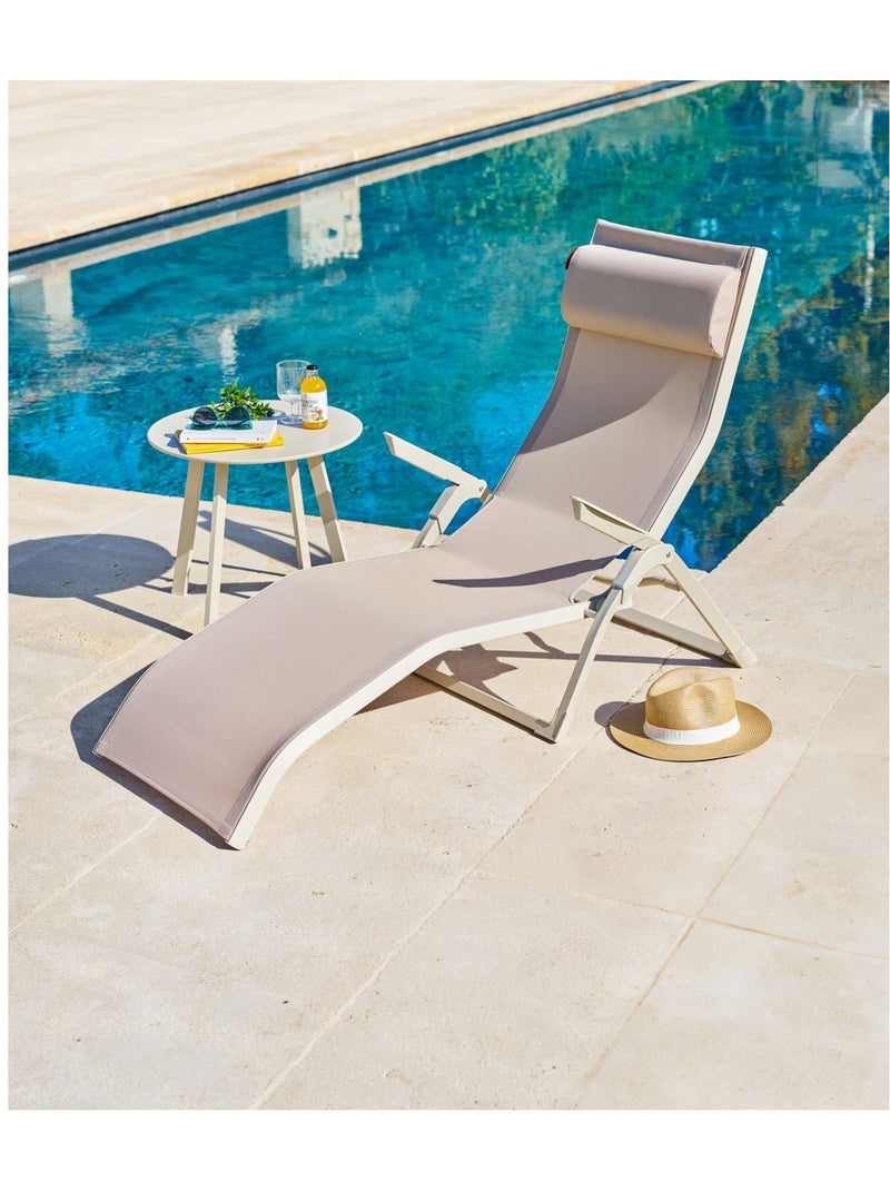 Table basse de jardin ronde SAONA Beige - Kiabi