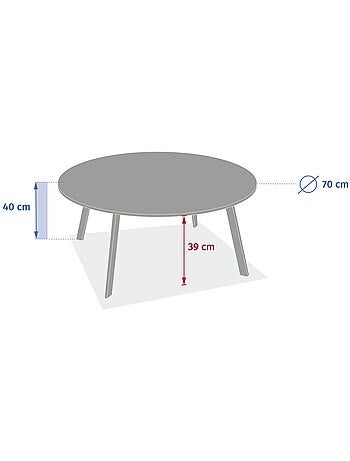 Table basse de jardin ronde SAONA