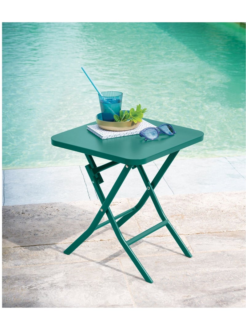 Table basse pliante carrée 2 places GREENSBORO Bleu - Kiabi