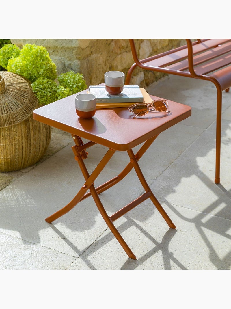 Table basse pliante carrée 2 places GREENSBORO Orange - Kiabi
