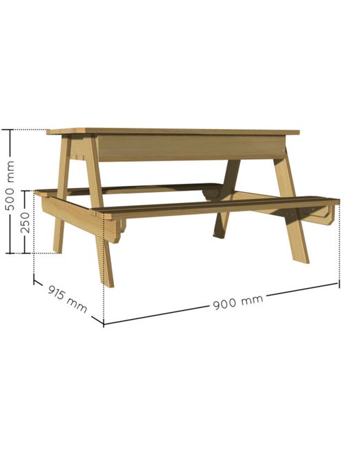 Table bois enfant avec bac à sable intégré - Kiabi Table bois enfant avec bac à sable intégré - Kiabi