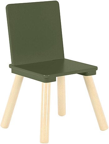 Table carrée enfant bois de pin 2 assises judith