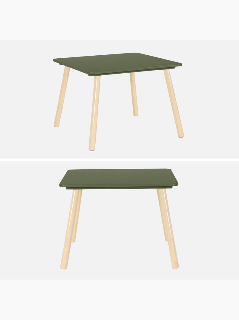 Table carrée enfant bois de pin 2 assises judith N/A - Kiabi