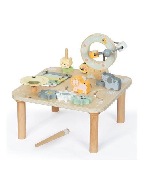 Table d'Activité Multifonction Bébé, Jouet Sensorial, musical, Boucle Motrice, engrenage, Puzzle - Kiabi