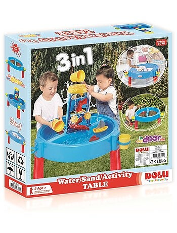 Table d'activités eau et sable 3 en 1