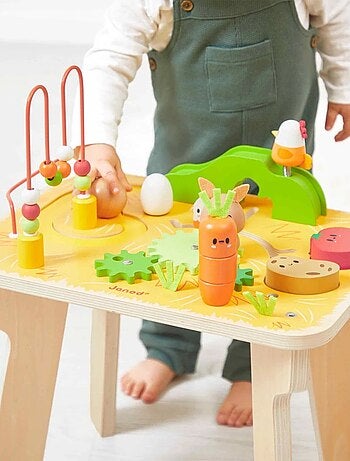 Table d'activités en bois Ferme