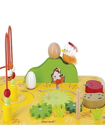 Table d'activités en bois Ferme