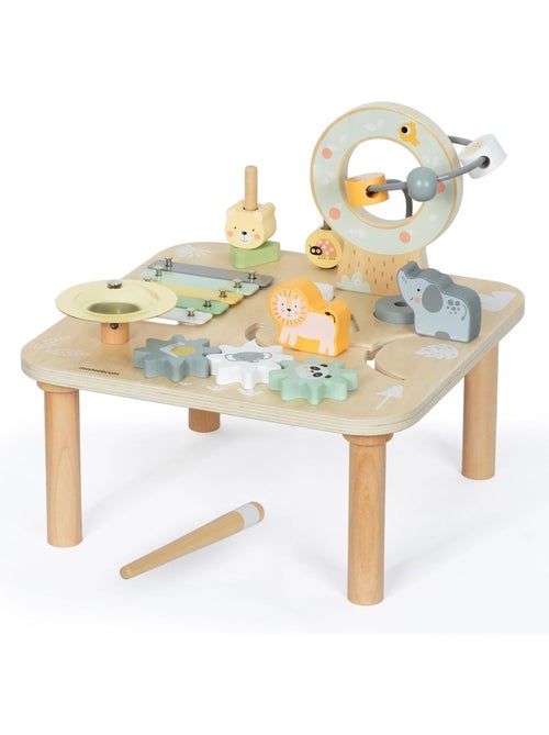 Table d'activités Montessori en bois animaux de la savane Mamabrum - Kiabi