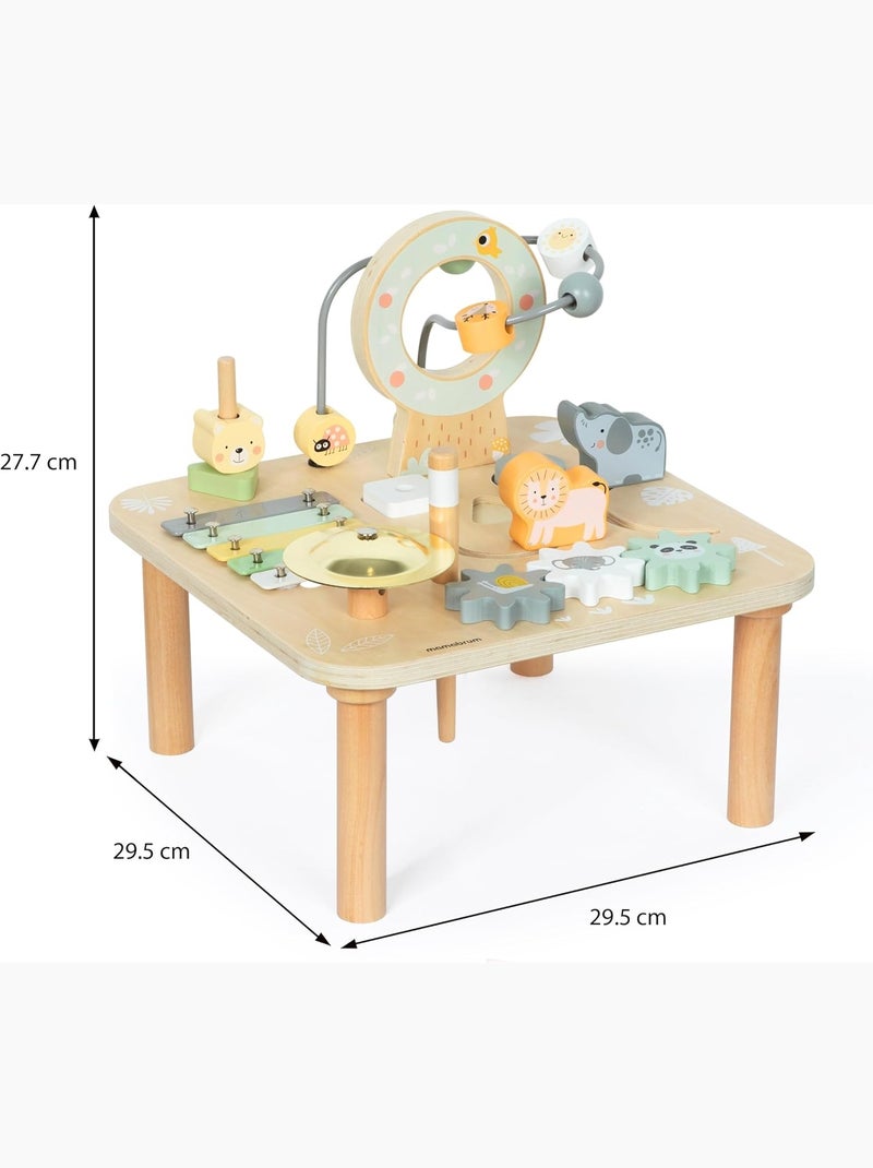 Table d'activités Montessori en bois animaux de la savane Mamabrum Beige - Kiabi
