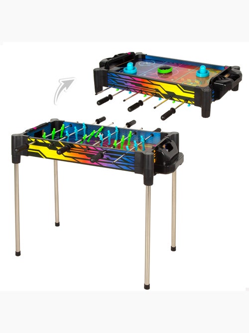 Table d'air hockey 2 en 1 et baby-foot néon cb games - Kiabi