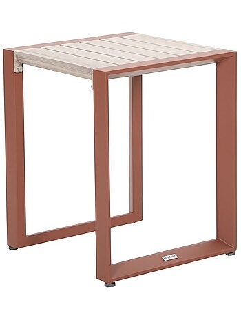 Table d'appoint de jardin carré en aluminium ALLURE