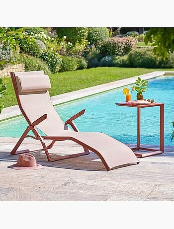 Table d'appoint de jardin carrée EVASION