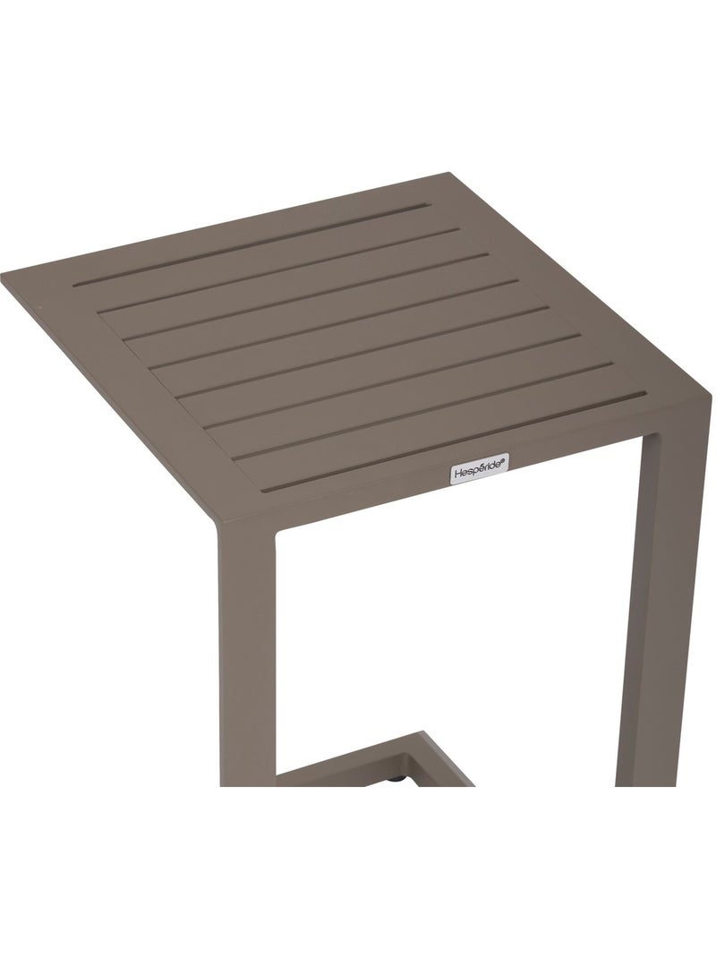 Table d'appoint de jardin carrée EVASION Taupe - Kiabi
