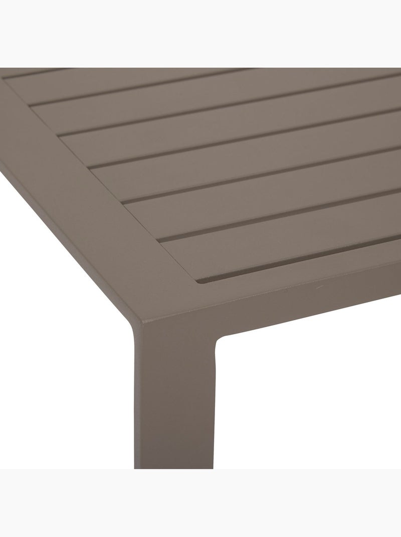 Table d'appoint de jardin carrée EVASION Taupe - Kiabi