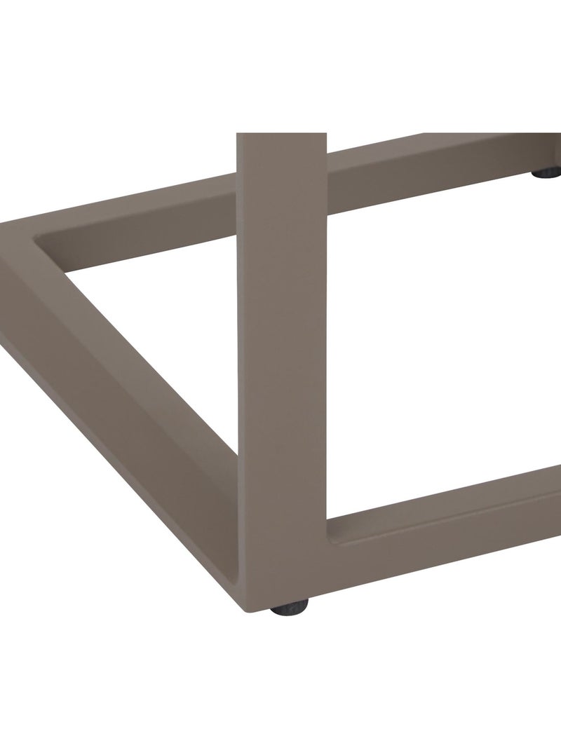 Table d'appoint de jardin carrée EVASION Taupe - Kiabi