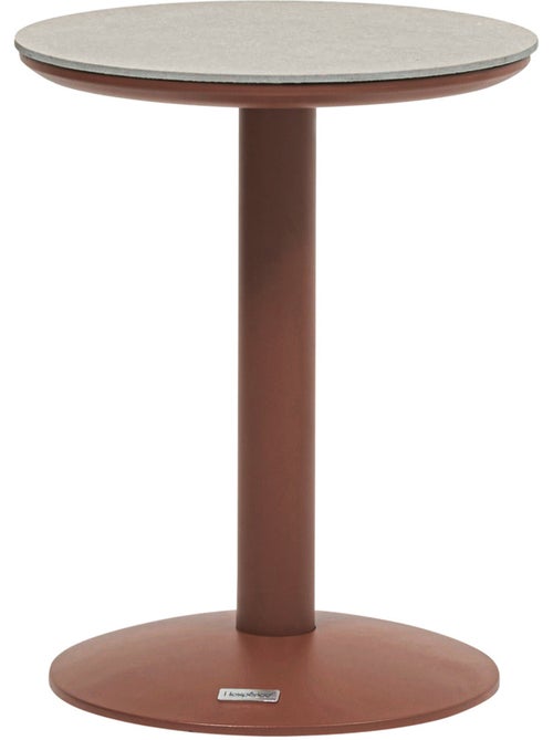 Table d'appoint de jardin en aluminium et pierre SOLETIA - Kiabi Table d'appoint de jardin en aluminium et pierre SOLETIA - Kiabi